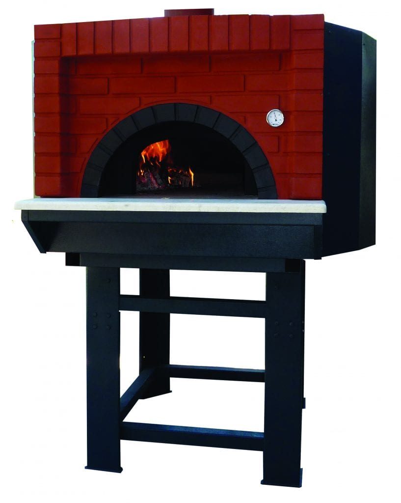 FORNO PIZZA SERIE L DESIGN C mattonelle rosse a vista